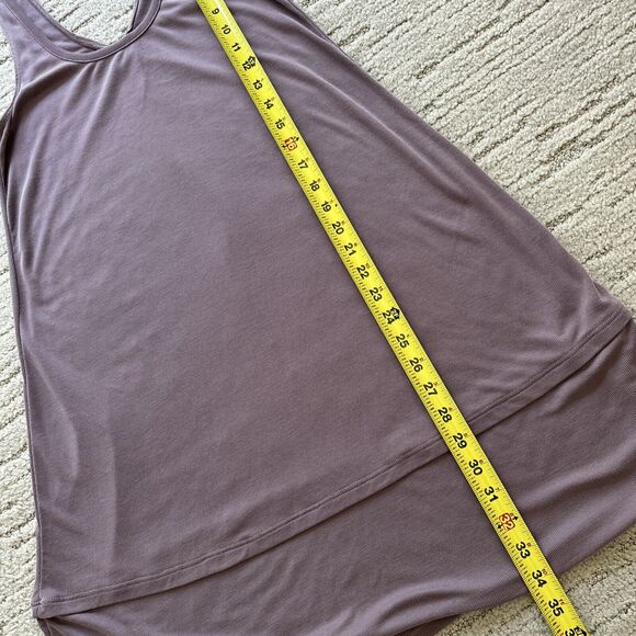 Splendid Dress Size X-Small XS Purple Ribbed Jersey Midi Sleeveless Solid - Picture 8 of 11